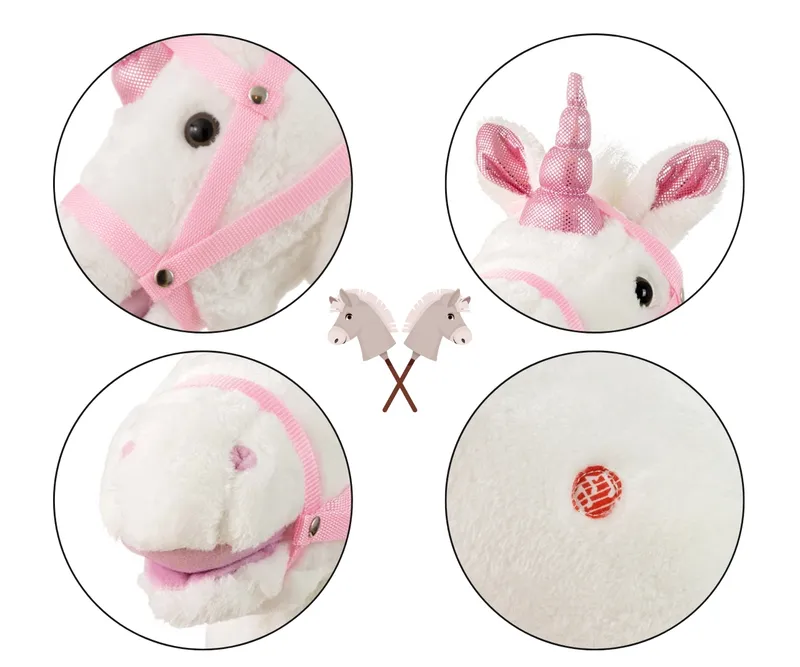 MILLY MALLY Hobby Koń Na Kiju White