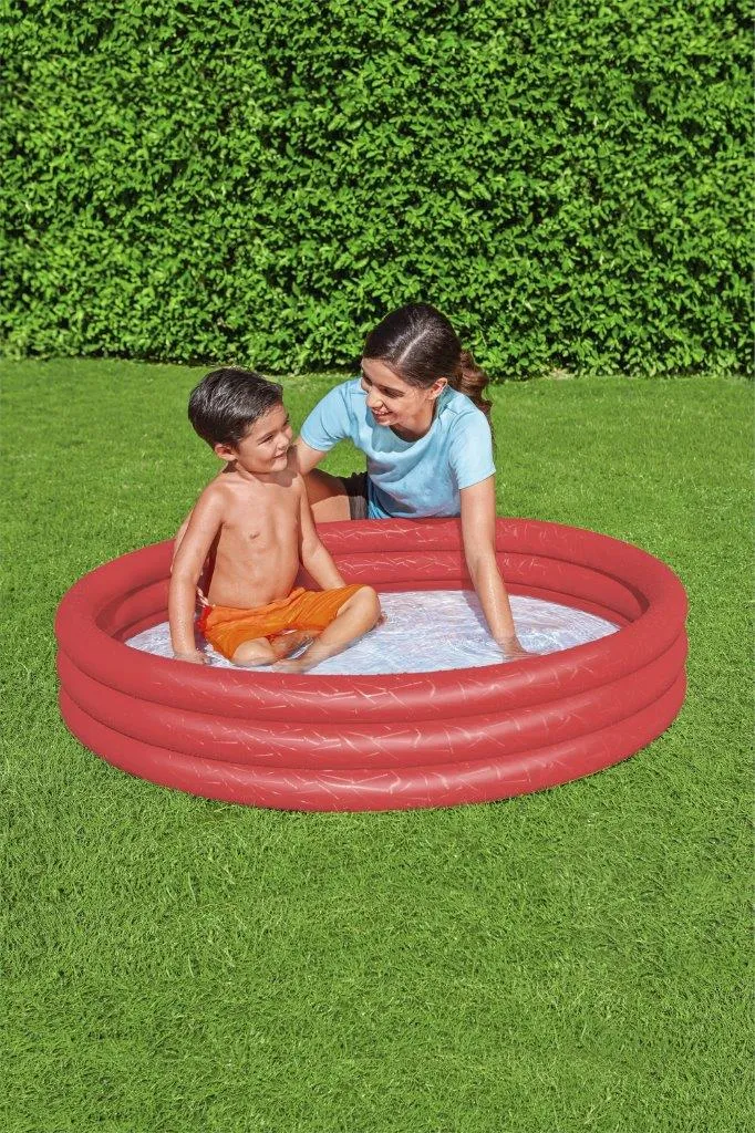 BESTWAY 51024 Basenik Dmuchany 1.02m X 25cm - Czerwony