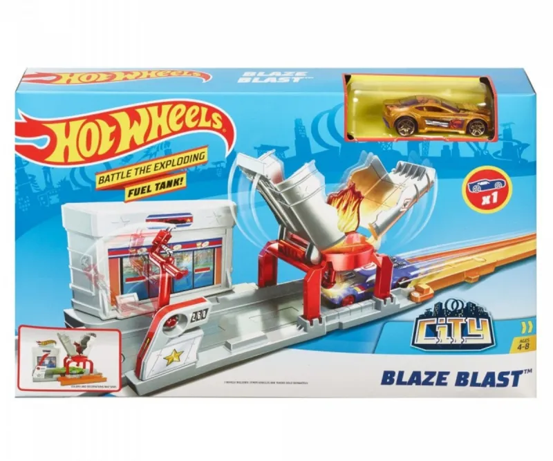 MATTEL FJN36 Hot Wheels Pożar Na Stacji