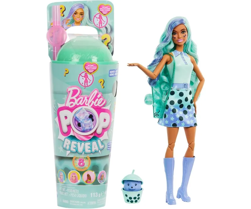 MATTEL HTJ18 BARBIE Pop Reveal Bubble Tea Herbata - Zielona