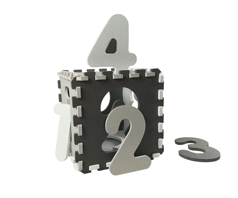 MILLY MALLY Mata Piankowa Puzzle Jolly 3x3 Digits - Grey