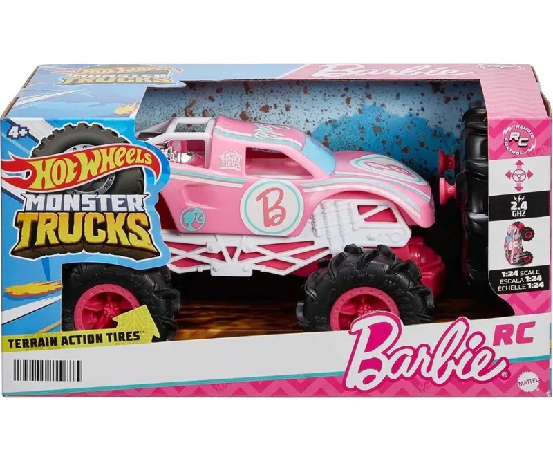 MATTEL HNV02 Samochód RC Hot Wheels Monster Truck BARBIE