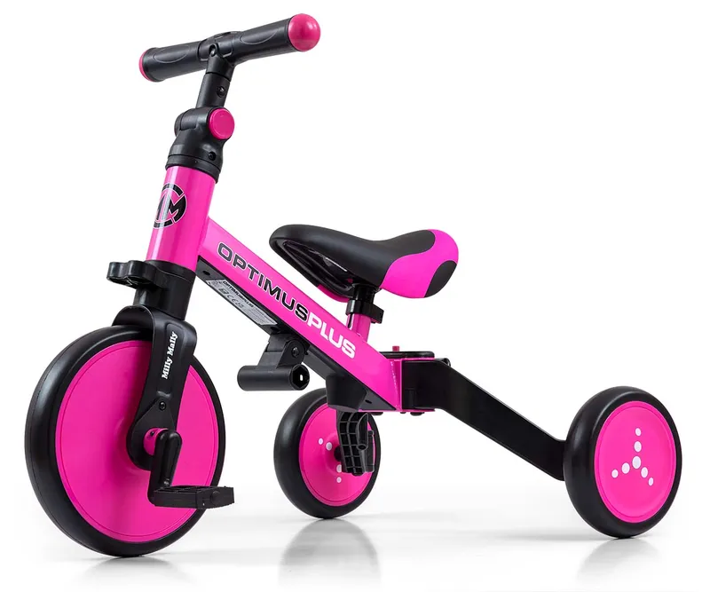 MILLY MALLY Rowerek 4w1 Optimus Plus Pink