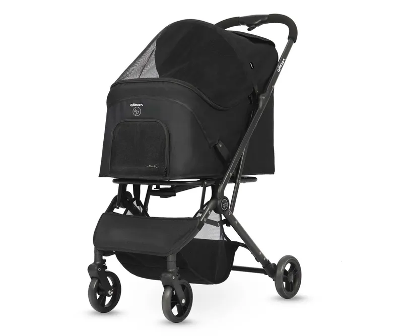Qppet Wózek Dla Zwierząt Pettie Pet Black QPLAY