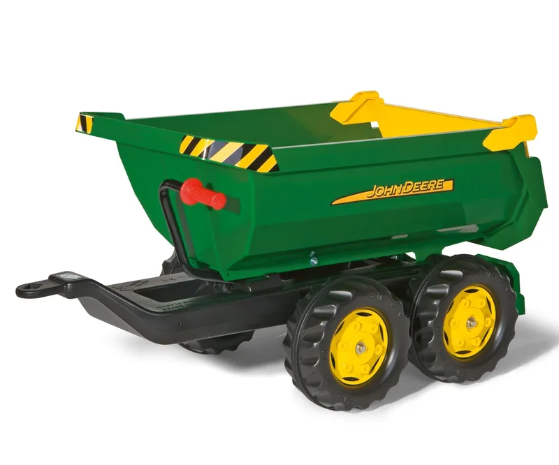 ROLLY TOYS 122165 Przyczepa ROLLY Halfpipe Półwywrotka John Deere 2-OSIE