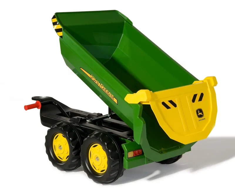 ROLLY TOYS 122165 Przyczepa ROLLY Halfpipe Półwywrotka John Deere 2-OSIE