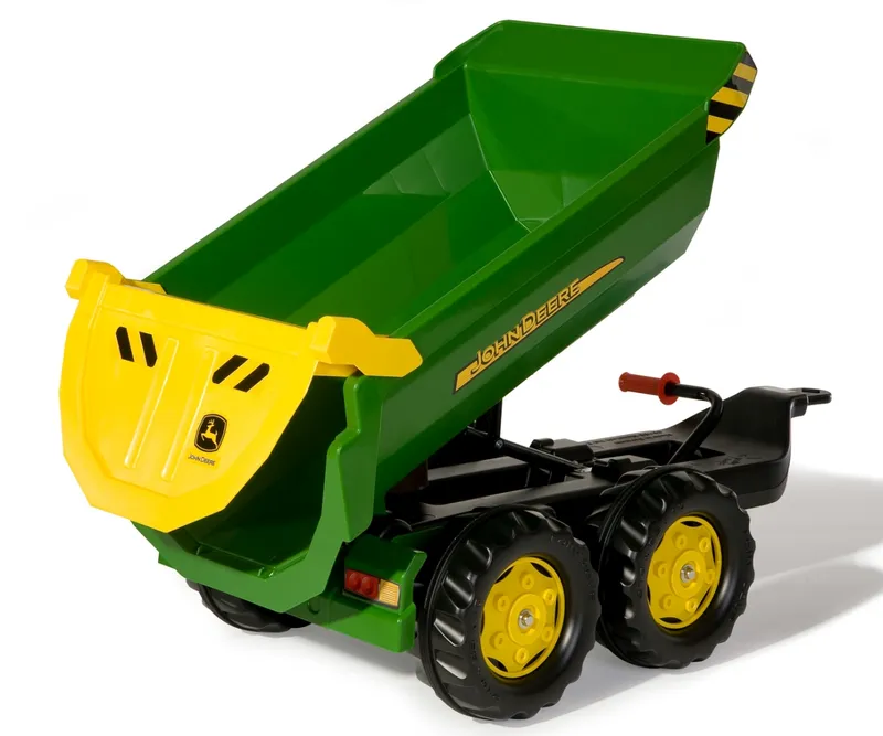 ROLLY TOYS 122165 Przyczepa ROLLY Halfpipe Półwywrotka John Deere 2-OSIE