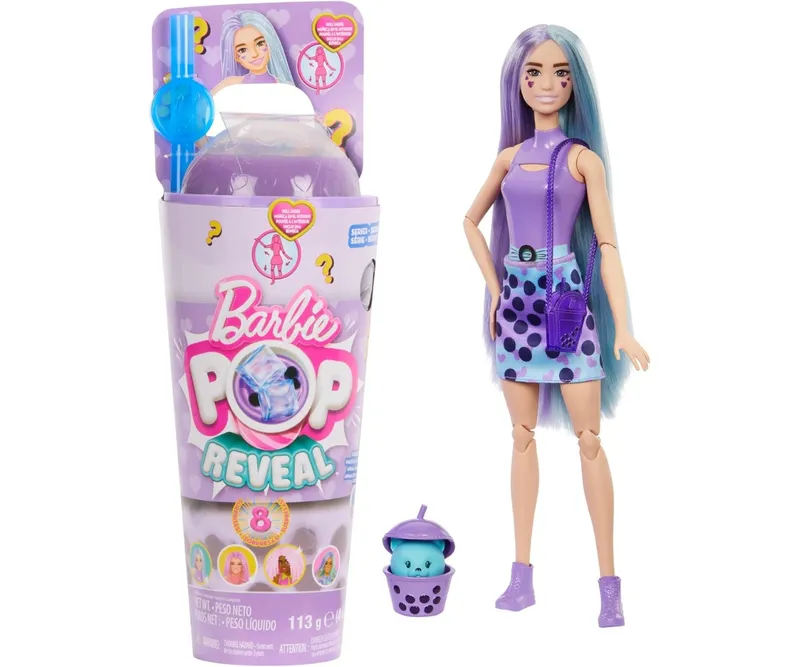 MATTEL HTJ19 BARBIE Pop Reveal Bubble Tea Mleko Taro