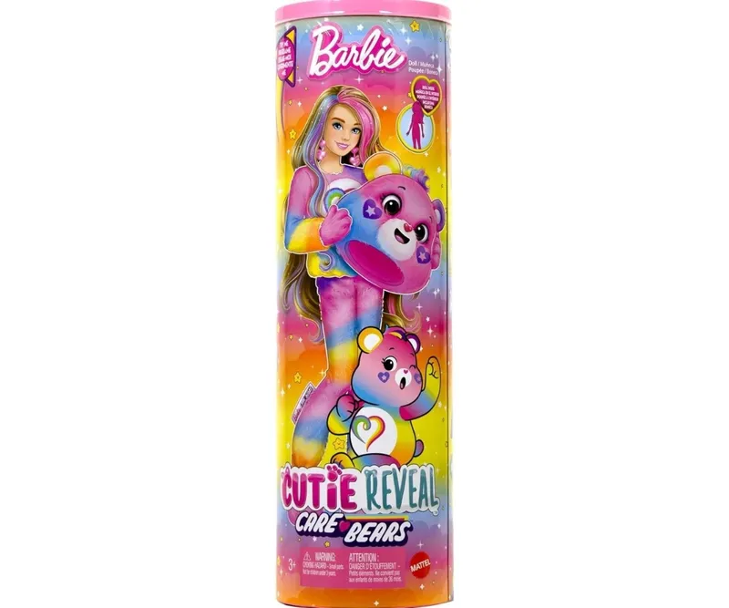 MATTEL JVF60 BARBIE Cutie Reveal Lalka Tęczowy Miś