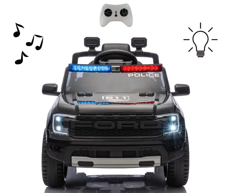MILLY MALLY Pojazd Na Akumulator FORD Ranger Police Black