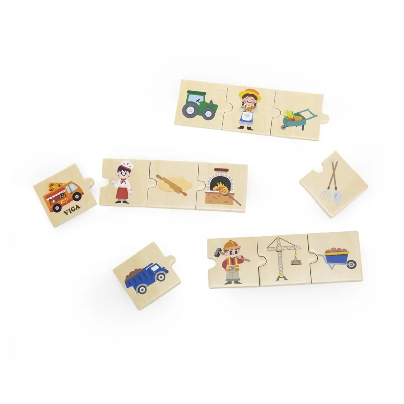 VIGA 44749 Zestaw Puzzli - Dopasuj Zawody Z Narzędziami
