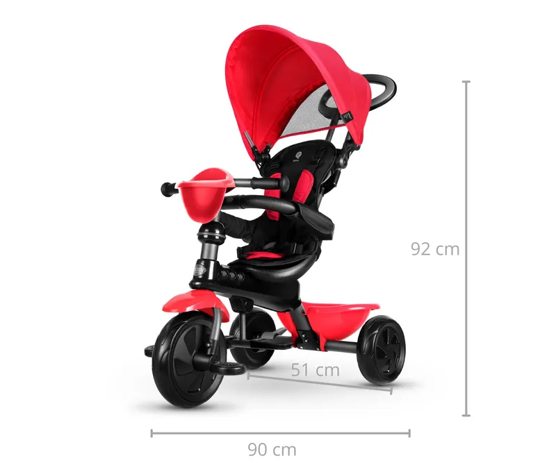 QPLAY Rowerek Trójkołowy Cosy Red