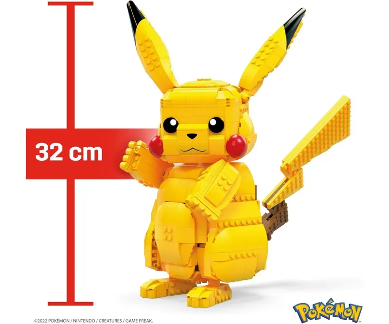 MATTEL FVK81 Klocki Mega Pokemon Duży Pikachu 825 Elementów