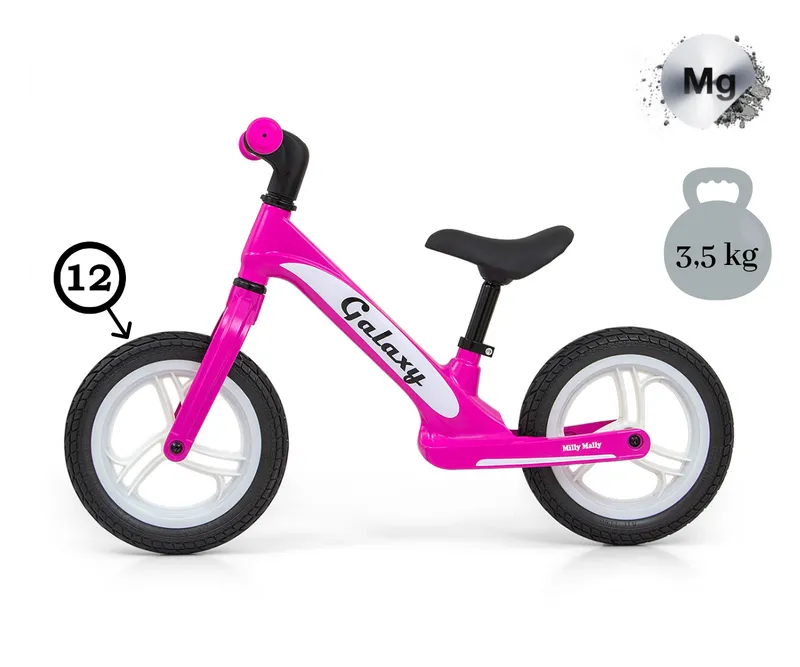 Rowerek Biegowy Galaxy Pink MILLY MALLY