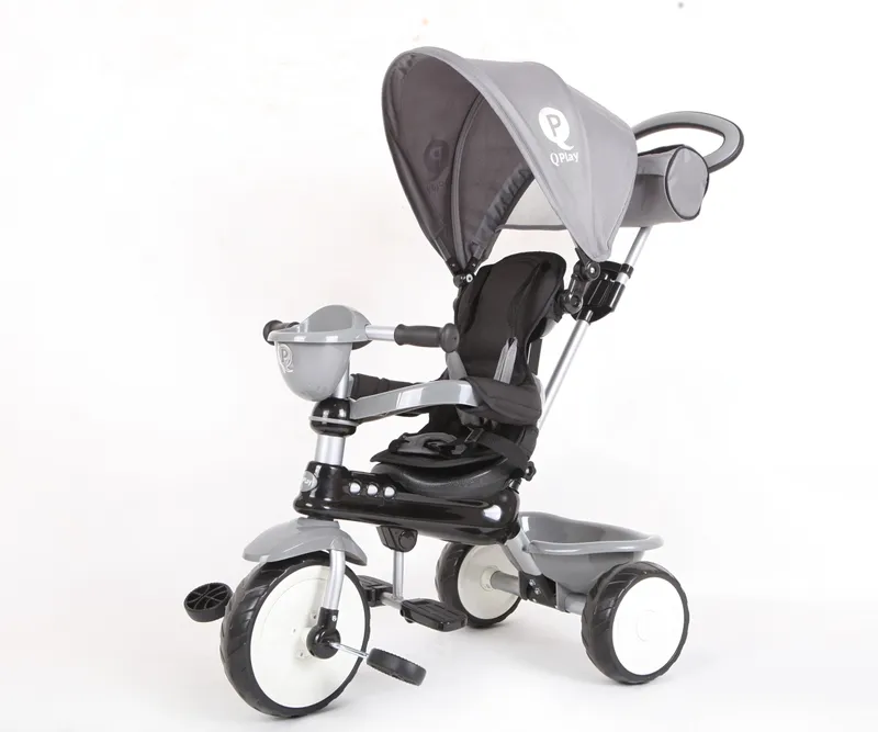 QPLAY Rowerek Trójkołowy Comfort Grey