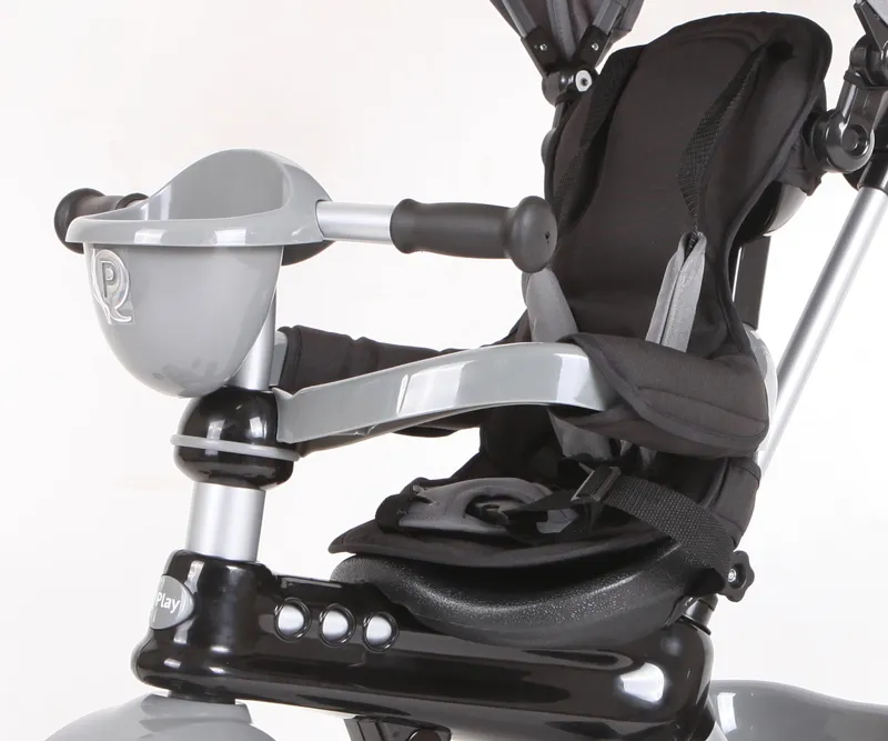 QPLAY Rowerek Trójkołowy Comfort Grey