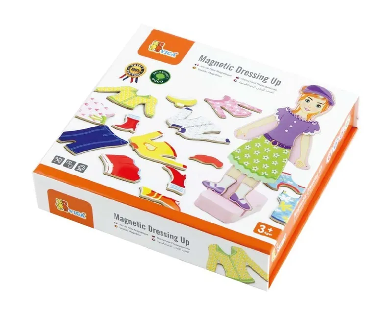 VIGA 59652 Magnetyczna Ubieranka - Dziewczynka