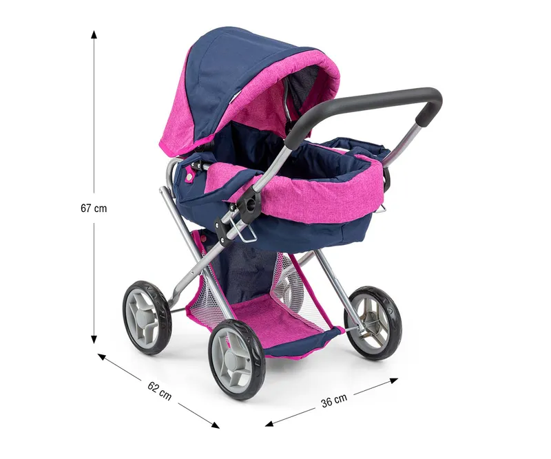 Wózek Dla Lalek ALICE Prestige Navy MILLY MALLY