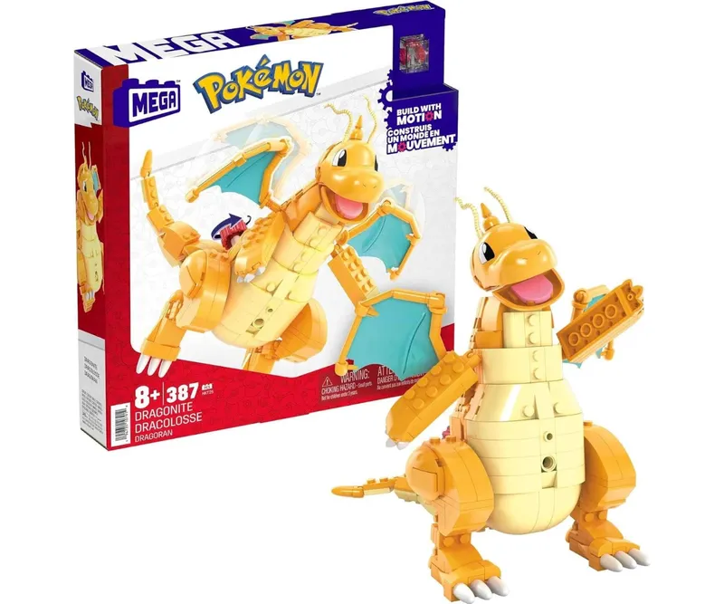 Mega Blocks HTK25 Pokemon Dragonite Zestaw Klocków - Latający Smok