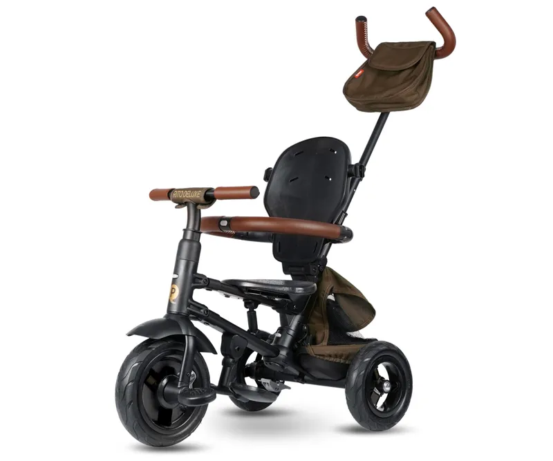 QPLAY Rowerek Trójkołowy Rito Deluxe Rubber Brown