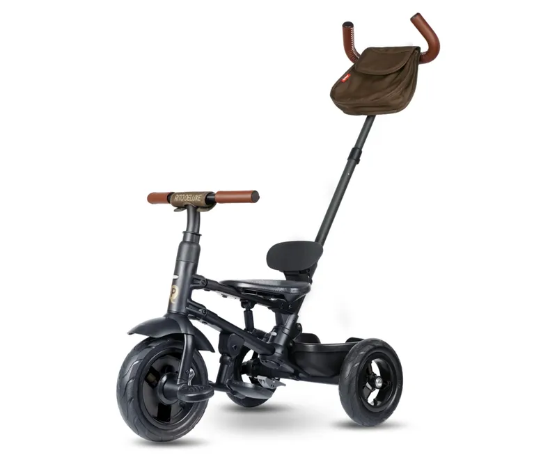 QPLAY Rowerek Trójkołowy Rito Deluxe Rubber Brown