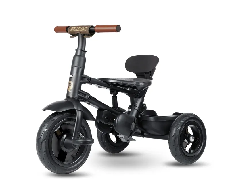 QPLAY Rowerek Trójkołowy Rito Deluxe Rubber Brown