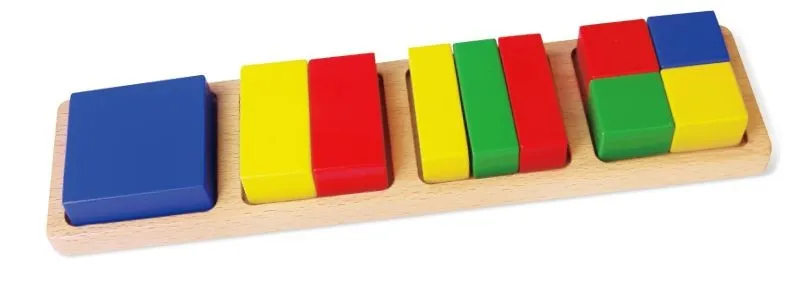 VIGA 58647 Klocki Matematyczne - Ułamki