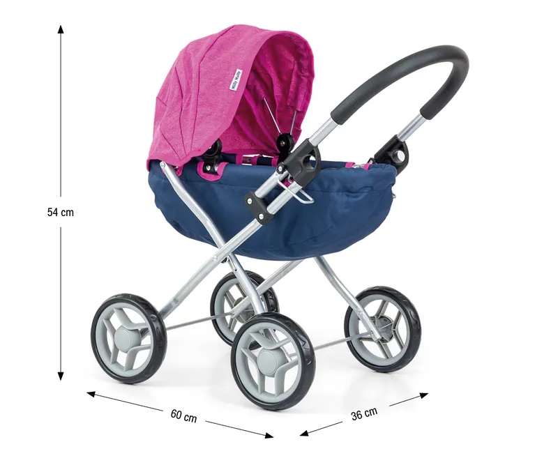 MILLY MALLY Wózek Dla Lalek Dori Prestige Navy