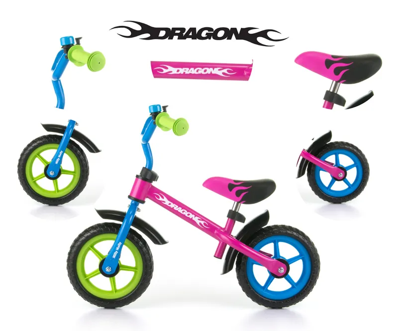 Rowerek Biegowy Dragon Multicolor MILLY MALLY