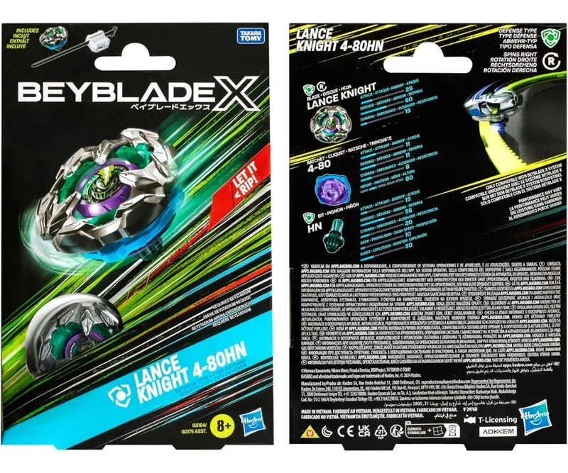 HASBRO G0175 Beyblade X Zestaw Startowy Lance Knight 4-80HN