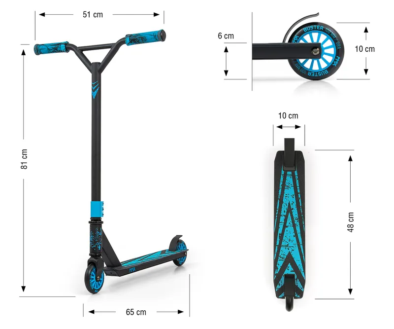 Hulajnoga Wyczynowa Buster Blue TUM-TUM