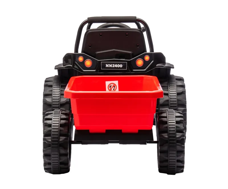MILLY MALLY Pojazd Na Akumulator Traktor Z Przyczepą Farmer Red