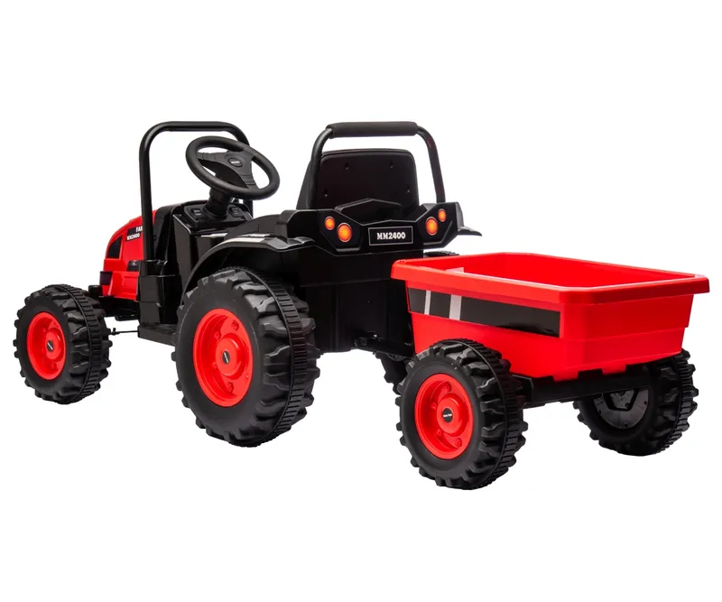 MILLY MALLY Pojazd Na Akumulator Traktor Z Przyczepą Farmer Red