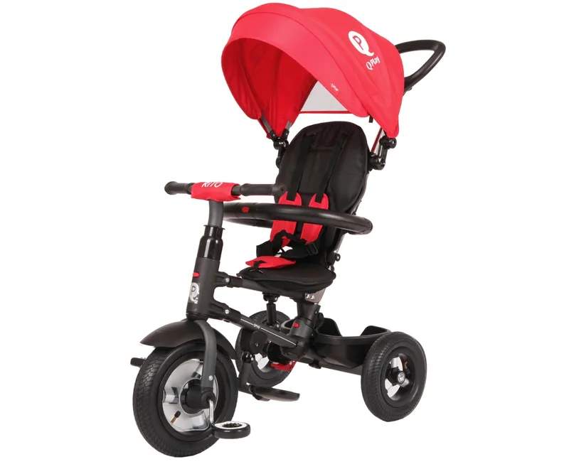 QPLAY Rowerek Trójkołowy Rito Rubber Red