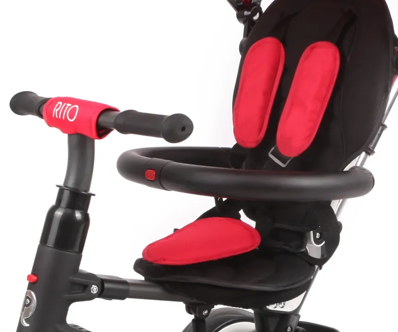 QPLAY Rowerek Trójkołowy Rito Rubber Red