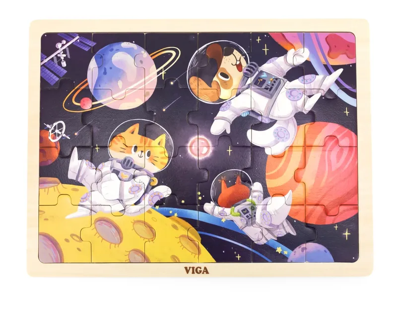 VIGA 44646 Puzzle Na Podkładce 24 Elementy - Kosmos