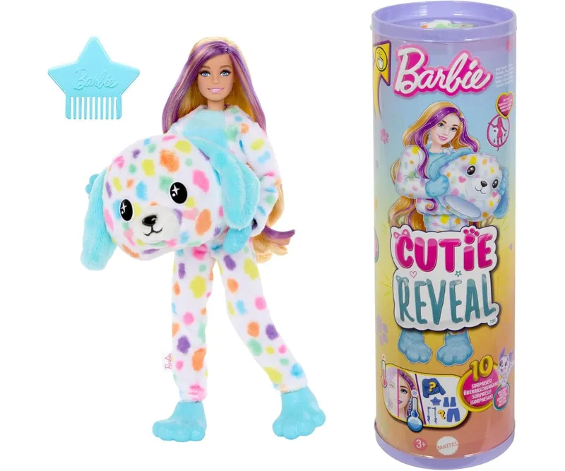 MATTEL HRK41 BARBIE Cutie Reveal Lalka Piesek Dalmatyńczyk