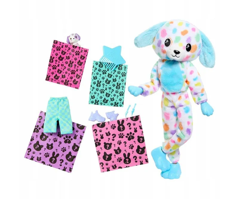 MATTEL HRK41 BARBIE Cutie Reveal Lalka Piesek Dalmatyńczyk