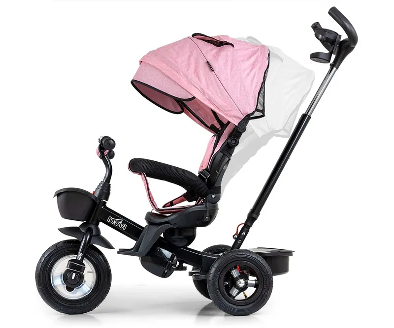 MILLY MALLY Rowerek Trójkołowy Movi Black-Pink