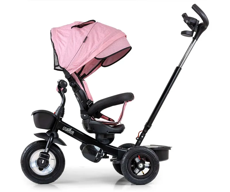 MILLY MALLY Rowerek Trójkołowy Movi Black-Pink