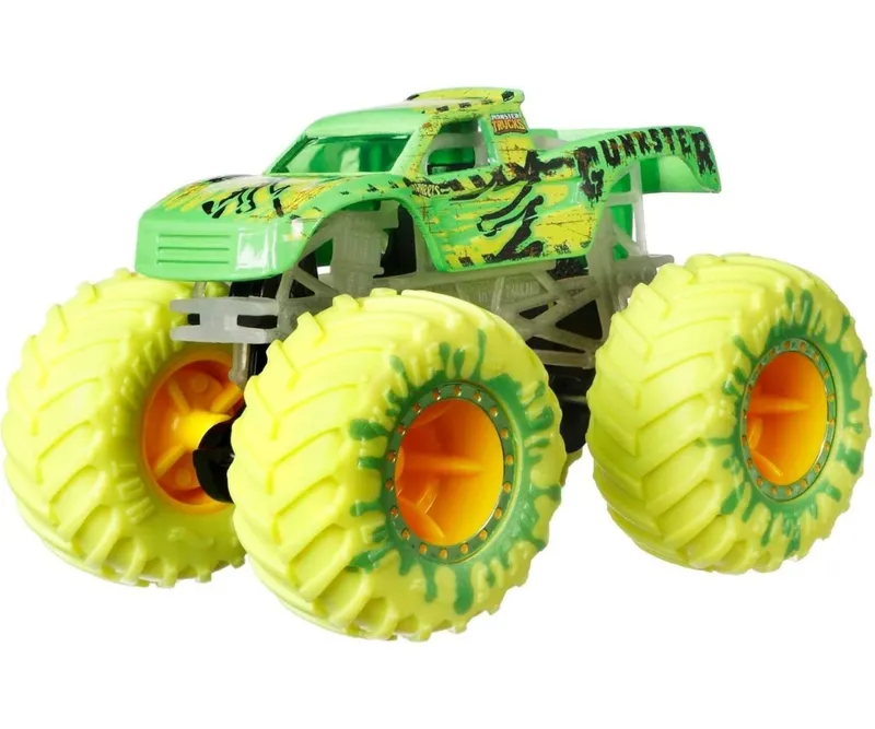 MATTEL HCB57 Hot Wheels Monster Trucks Zestaw Świecący W Ciemności
