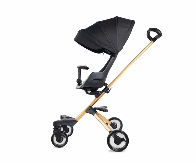 QPLAY Easy Wózek Dziecięcy 3w1 Golden/Black