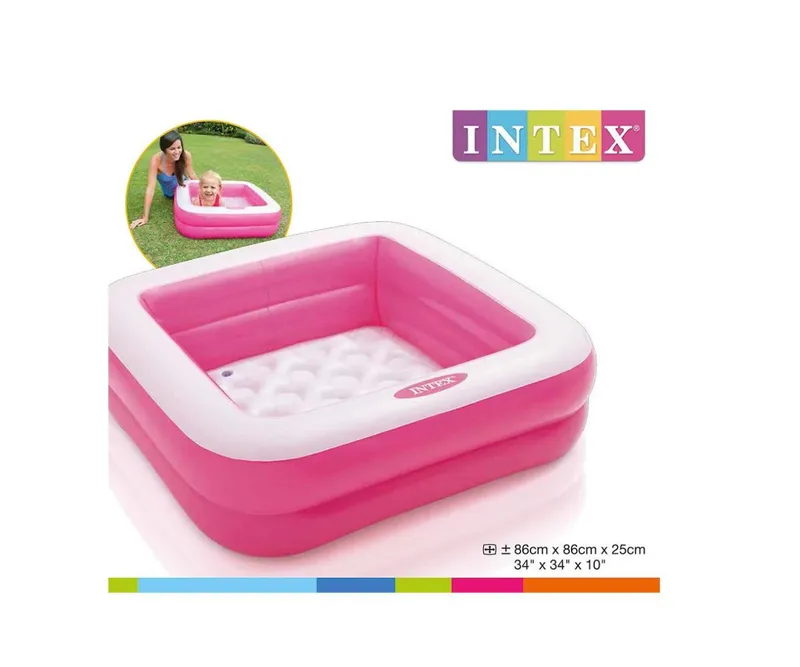 INTEX 57100NP Brodzik Box 86cm X 86cm X 25cm - Różowy