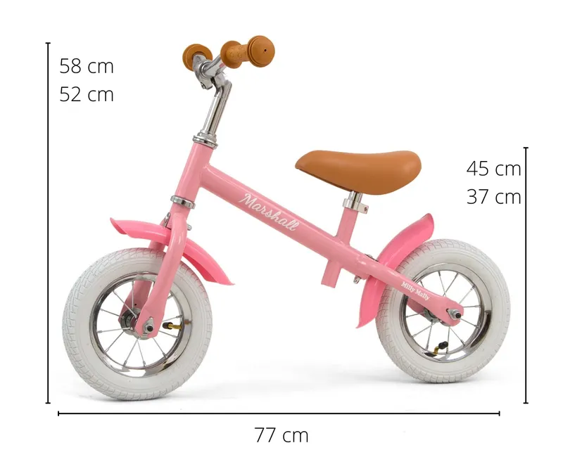 MILLY MALLY Rowerek Biegowy Marshall Air Pink