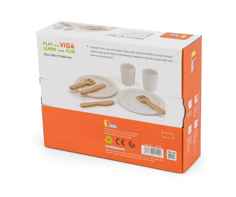 VIGA 44559 Drewniana Zastawa