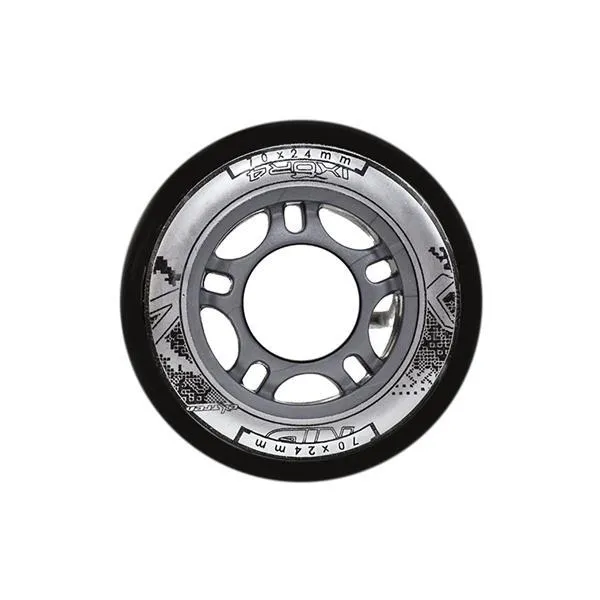 PU 70x24 82A Kółka (4 Szt.) NILS EXTREME - CZARNE
