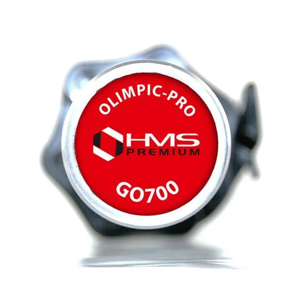 GO700 Gryf Olimpijski 220 cm Hms Z Zaciskami Lock Jaw Red