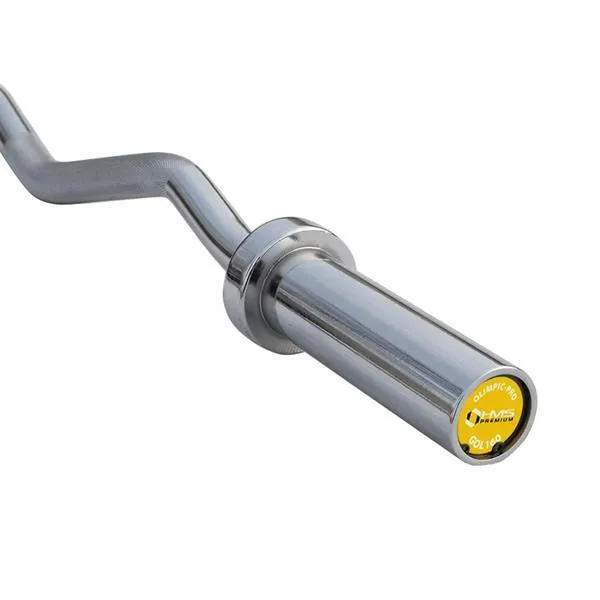GOL160 Gryf Olimpijski Łamany 120 cm Z Zaciskami Lock Jaw Red