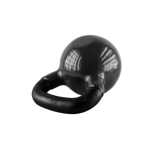 KNV04 Black Kettlebell Żeliwny Pokryty Winylem Hms