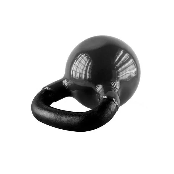 KNV06 Black Kettlebell Żeliwny Pokryty Winylem Hms
